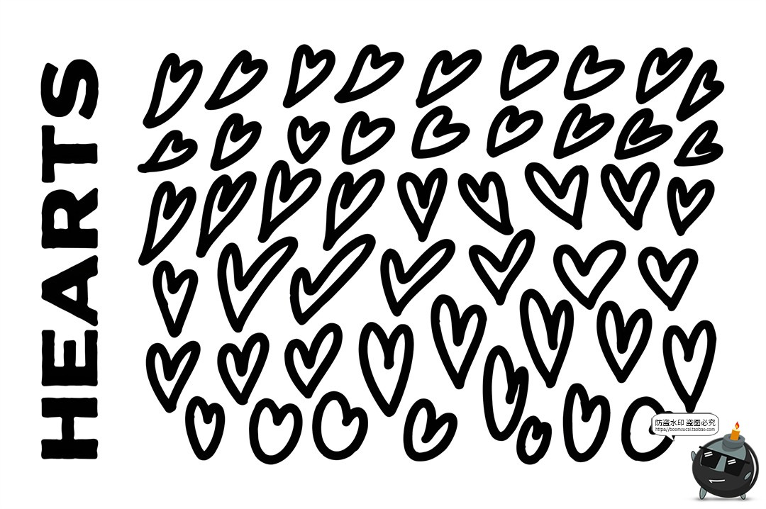 图片[9]-1000款马克笔手绘标记符号涂鸦线条爱心气泡对话框AI矢量PNG素材-设计猿