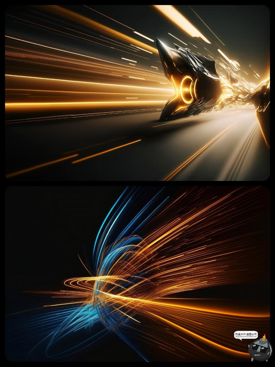 图片[3]-未来科幻视觉冲击宇宙虚空射线炫丽射线光线光效JPG背景图片素材-设计猿