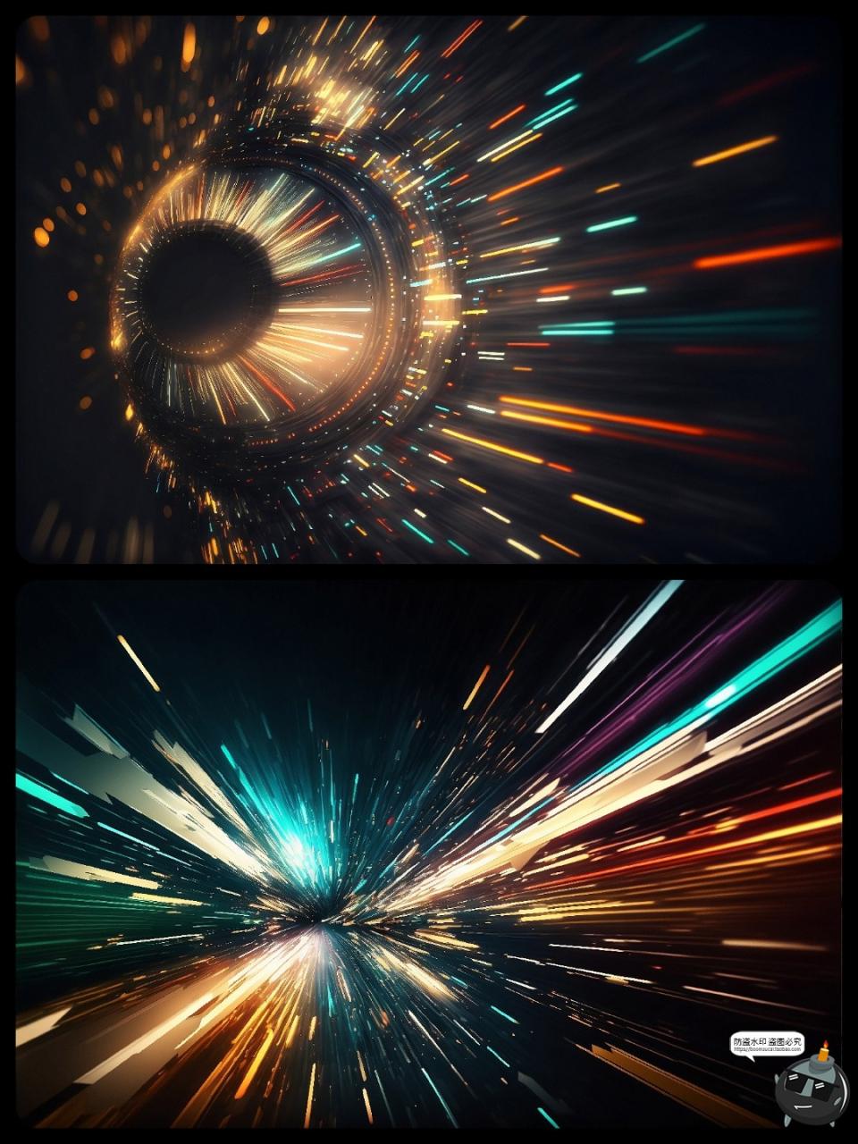 图片[4]-未来科幻视觉冲击宇宙虚空射线炫丽射线光线光效JPG背景图片素材-设计猿