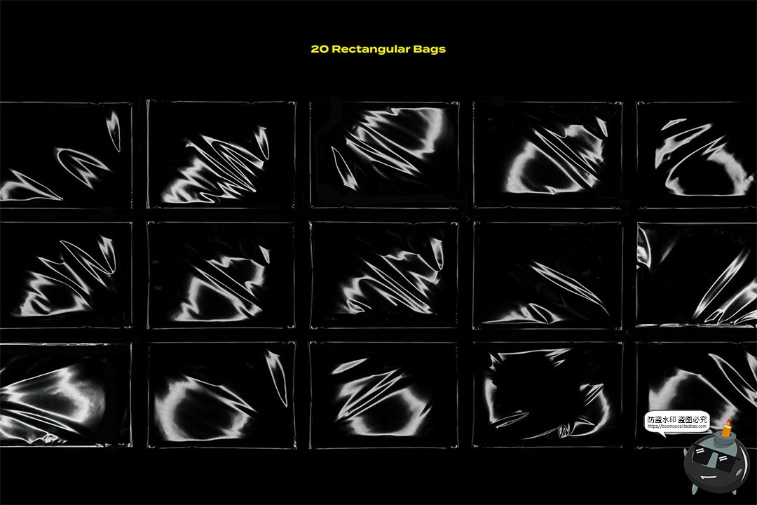 图片[2]-透明胶带密封气泡膜塑料薄膜产品包装叠层叠加元素JPG图片素材-设计猿