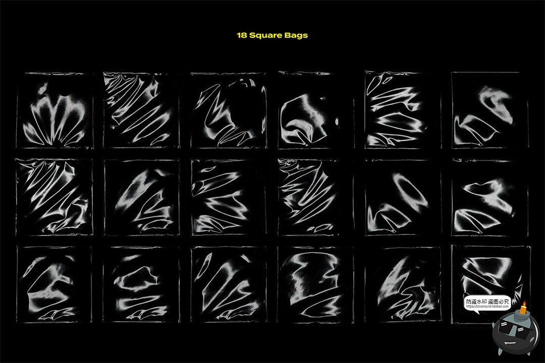 图片[3]-透明胶带密封气泡膜塑料薄膜产品包装叠层叠加元素JPG图片素材-设计猿