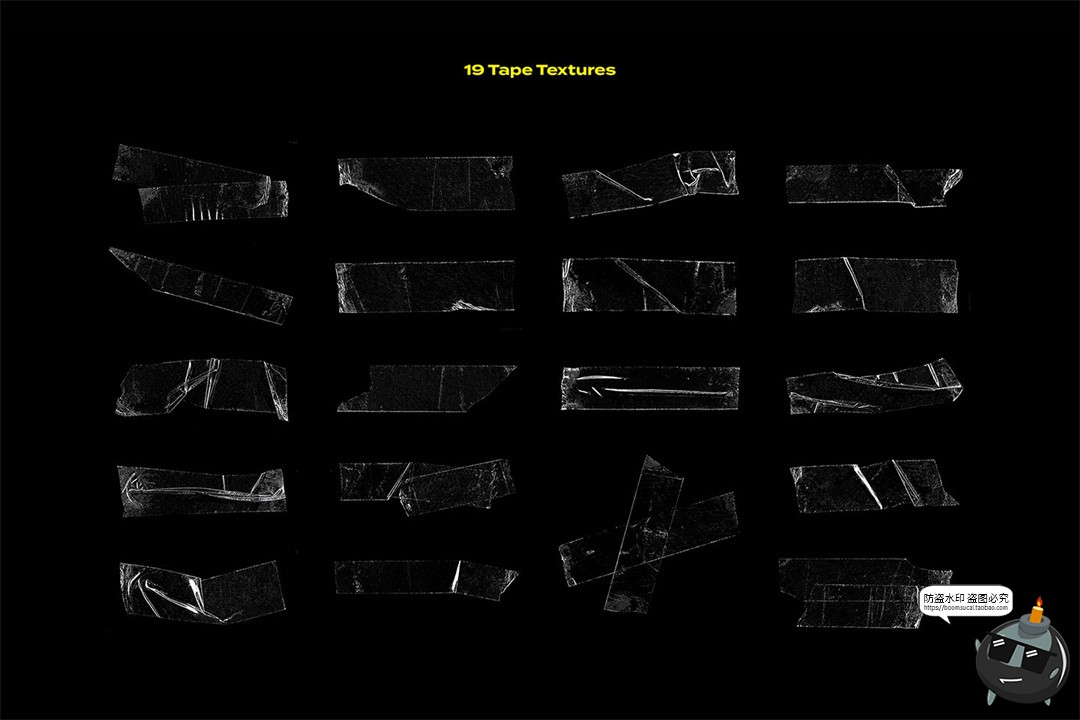 图片[4]-透明胶带密封气泡膜塑料薄膜产品包装叠层叠加元素JPG图片素材-设计猿