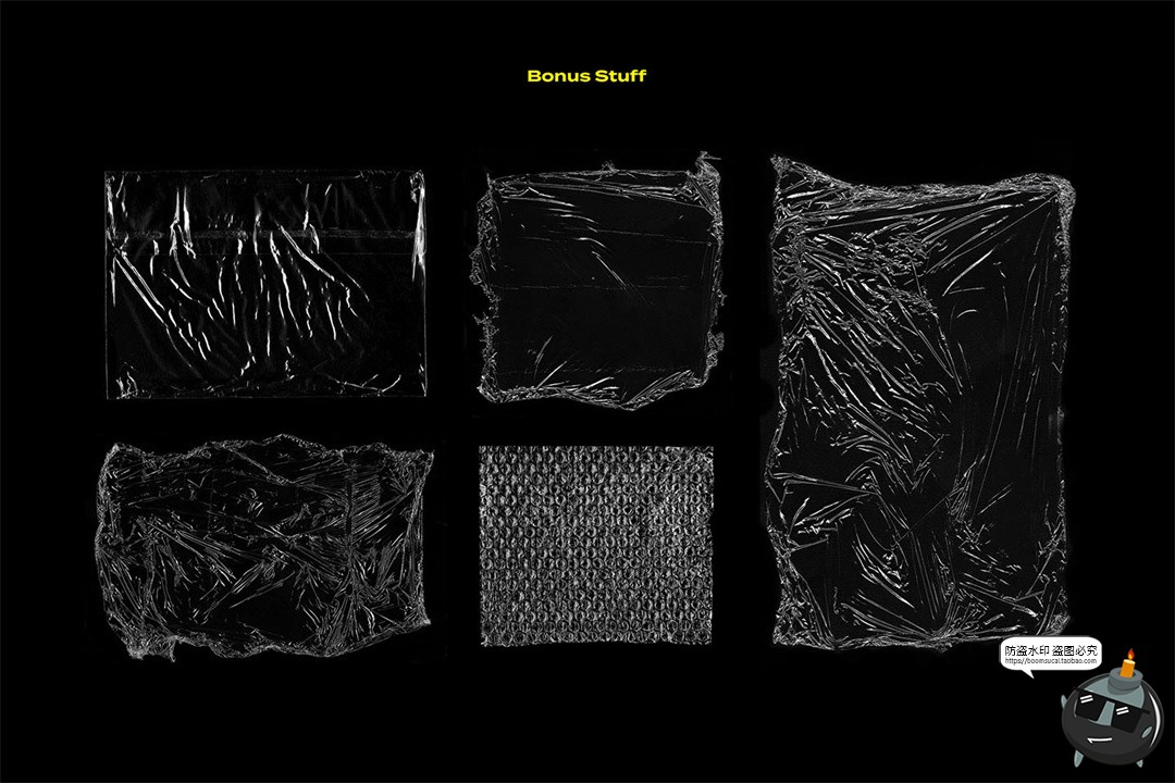 图片[7]-透明胶带密封气泡膜塑料薄膜产品包装叠层叠加元素JPG图片素材-设计猿