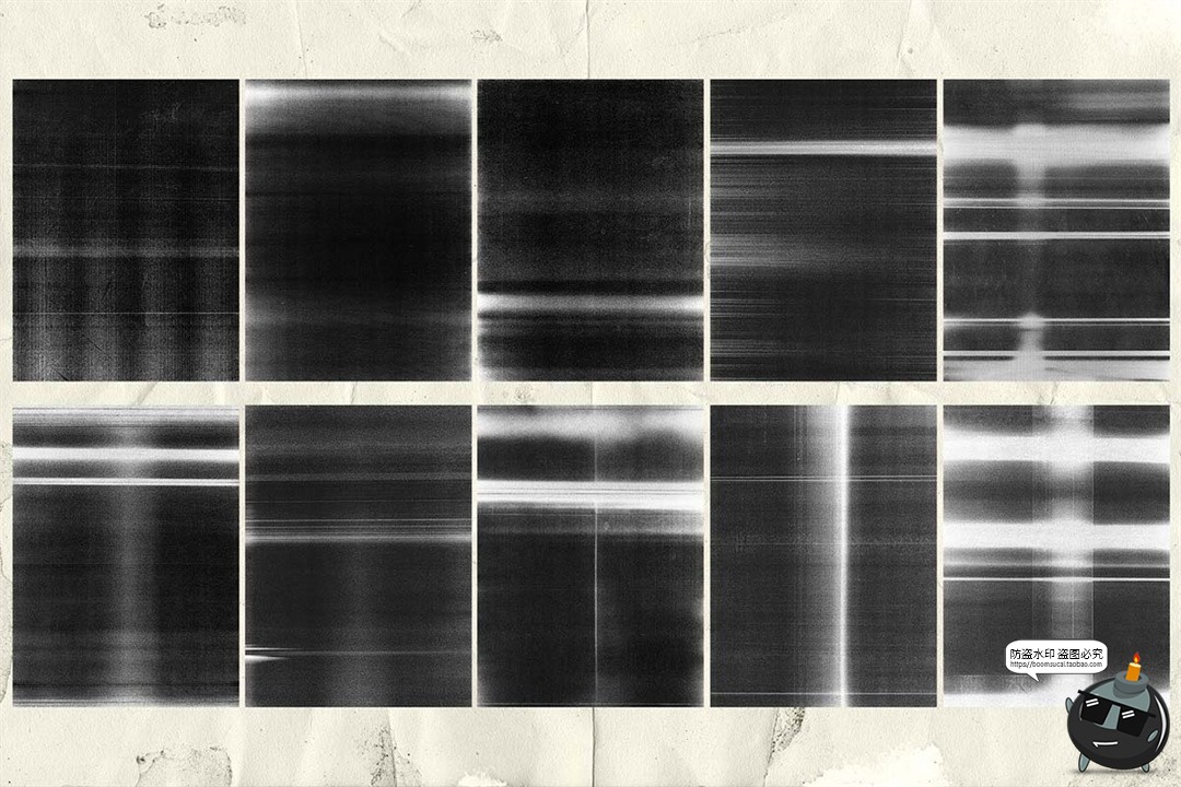 图片[2]-复印扫描打印错误颗粒摇滚影印黑白纹理背景叠加覆盖JPG图片素材-设计猿