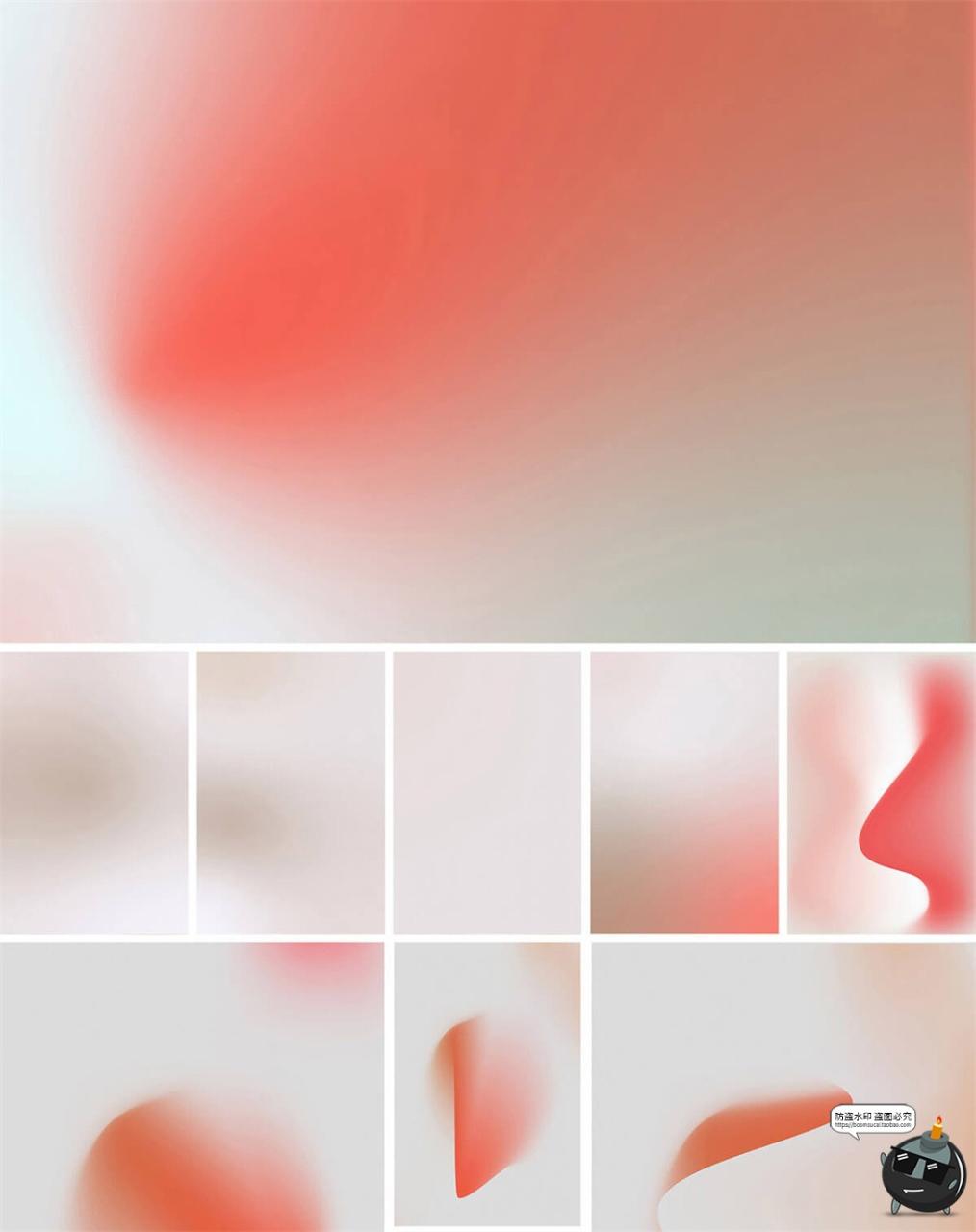 图片[4]-科幻未来抽象渐变背景箭头信息线性波浪空间地形网格PNG+AI素材-设计猿