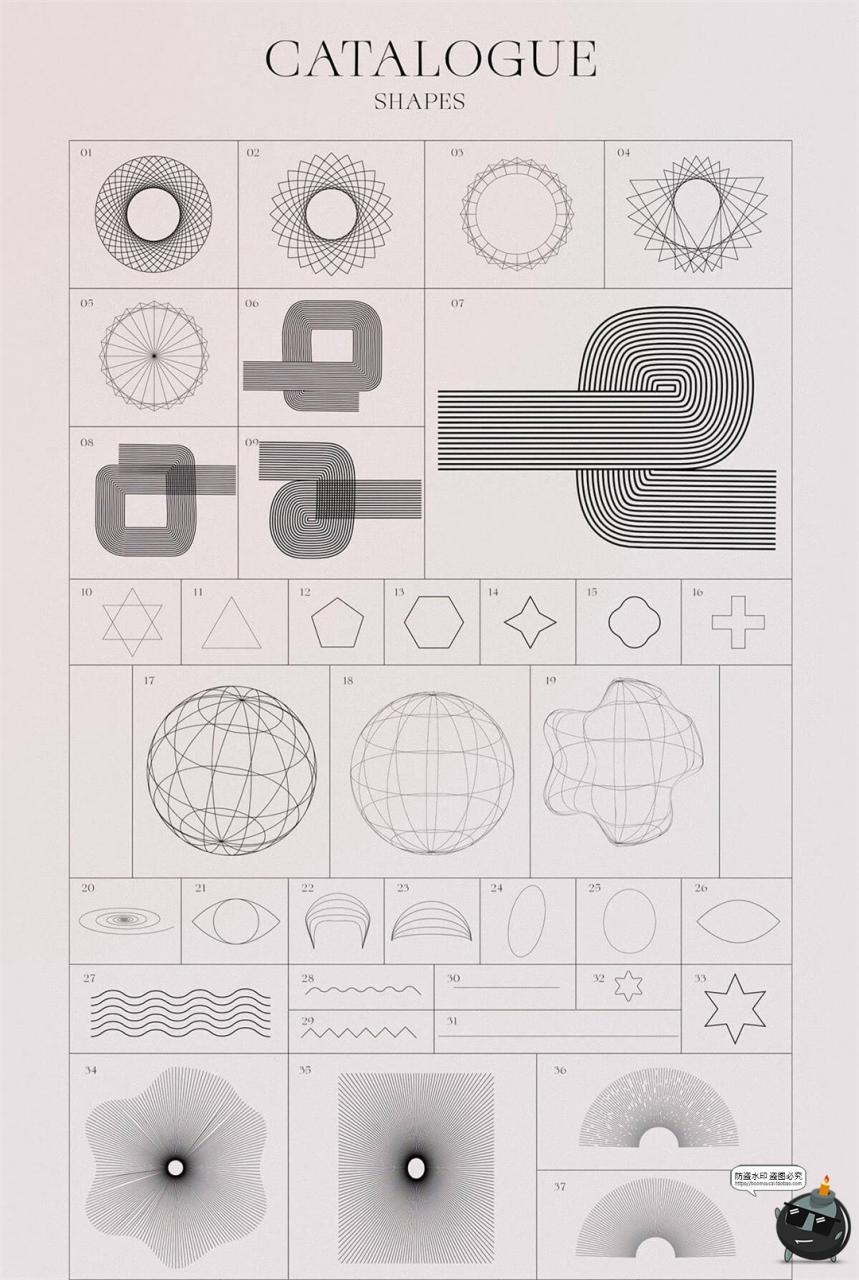 图片[10]-科幻未来抽象渐变背景箭头信息线性波浪空间地形网格PNG+AI素材-设计猿