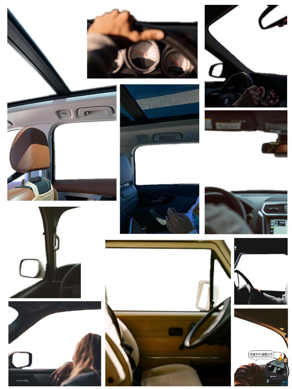 图片[5]-第一人称视角边框素材窗户火车飞机小轿车车内视角PNG免抠PSD素材-设计猿