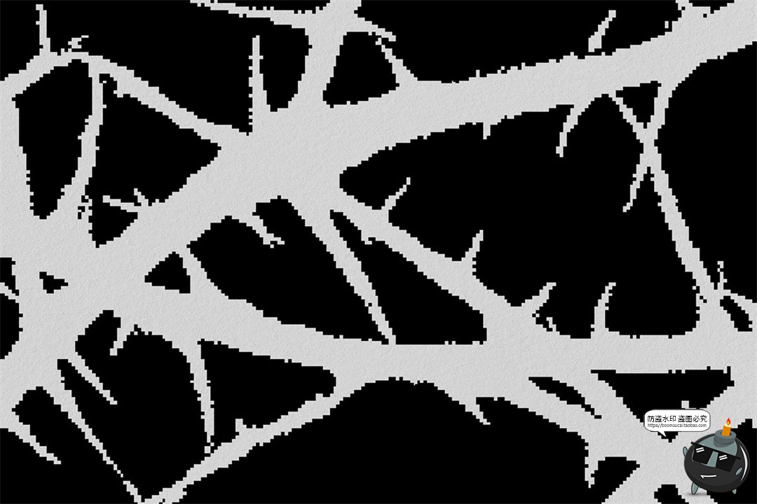 图片[6]-暗黑邪恶恐怖潮流复古像素马赛克低保真插图画PNG免抠AI矢量素材-设计猿