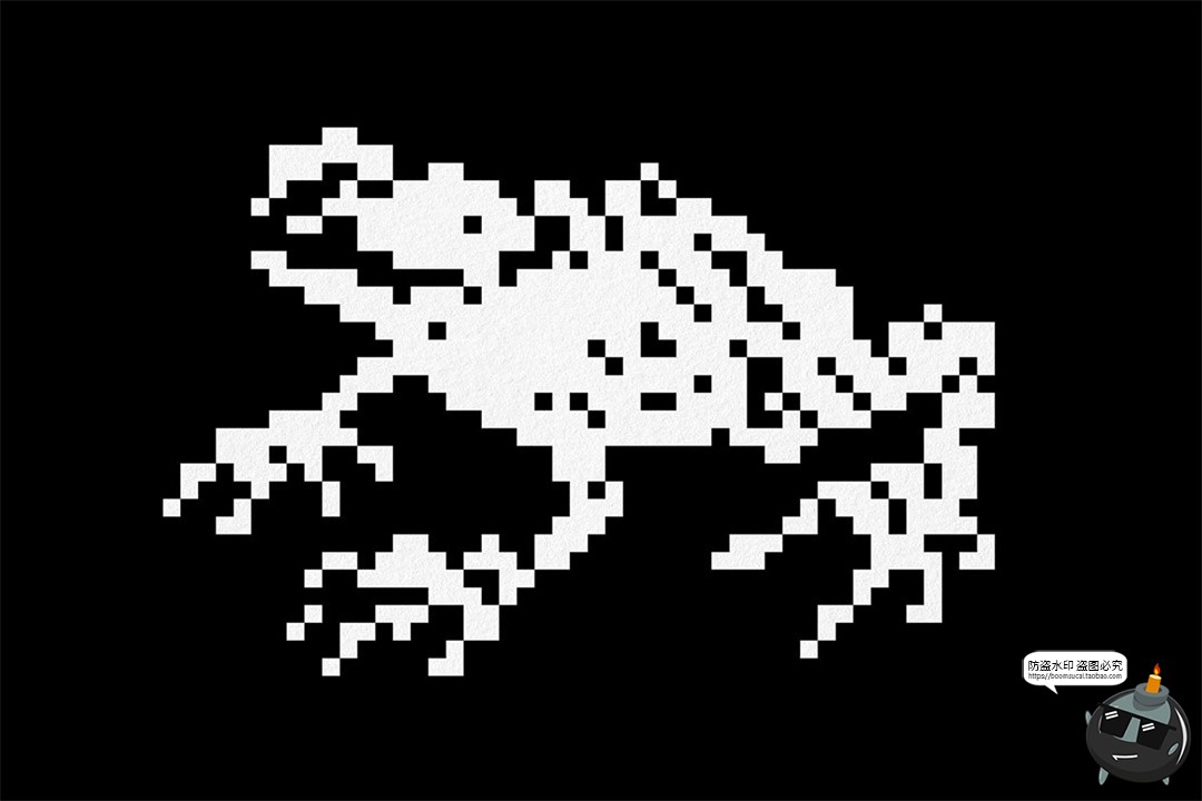 图片[10]-暗黑邪恶恐怖潮流复古像素马赛克低保真插图画PNG免抠AI矢量素材-设计猿