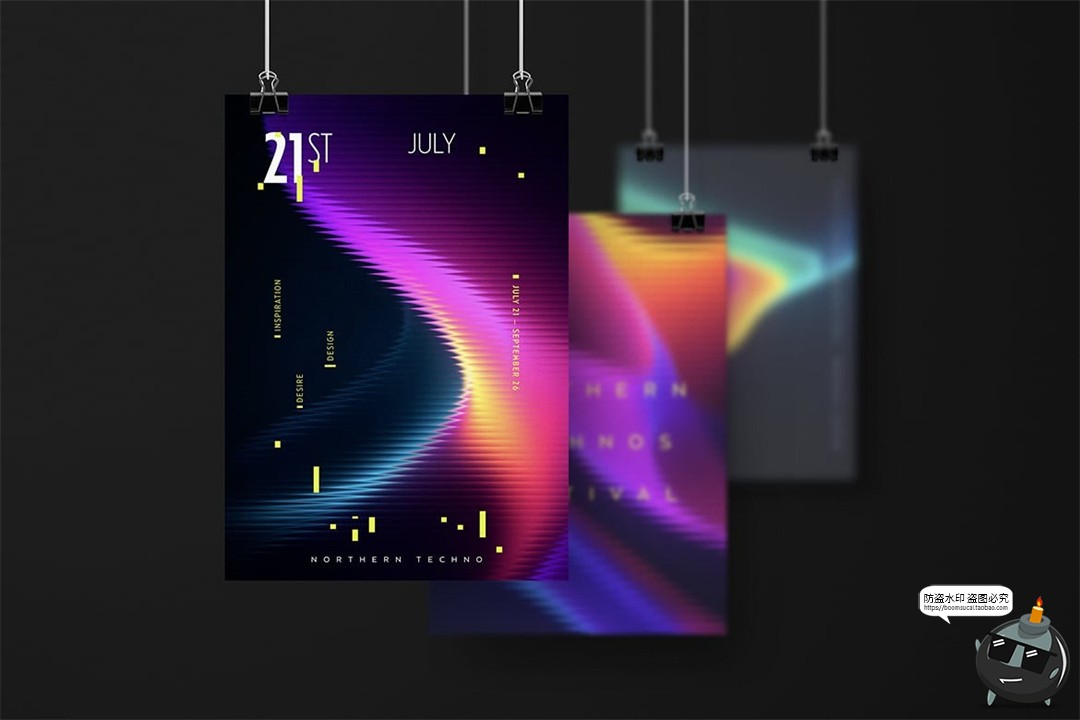 图片[7]-未来抽象艺术长虹玻璃条纹渐变音乐律动科技背景底纹JPG图片素材-设计猿