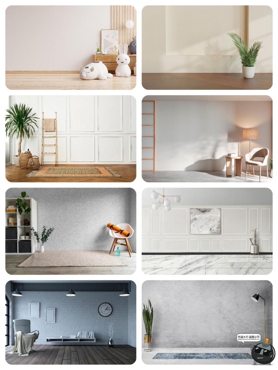 图片[4]-家居渲染场景客厅空旷室内高清设计素材墙面餐桌背景JPG图片素材-设计猿