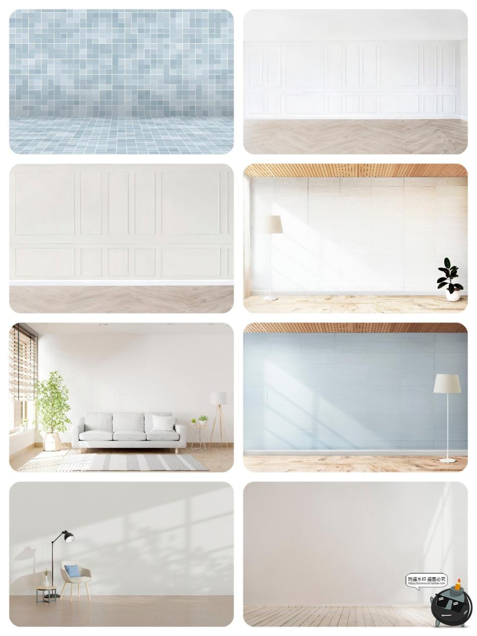 图片[5]-家居渲染场景客厅空旷室内高清设计素材墙面餐桌背景JPG图片素材-设计猿