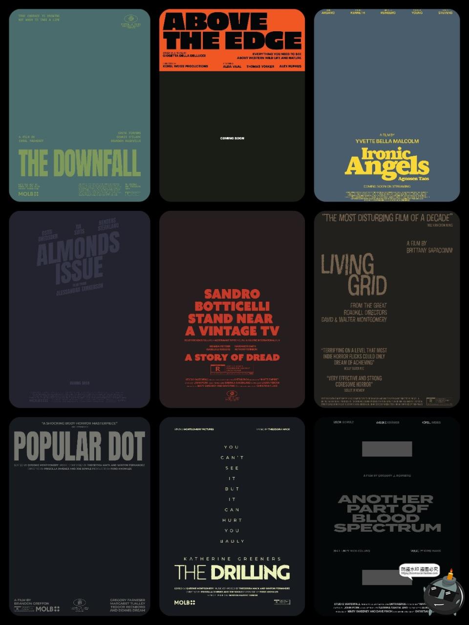 图片[5]-经典恐怖惊悚悬疑电影海报封面文案标题大字排版版式PSD模板素材-设计猿