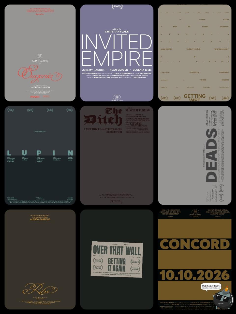 图片[6]-经典恐怖惊悚悬疑电影海报封面文案标题大字排版版式PSD模板素材-设计猿