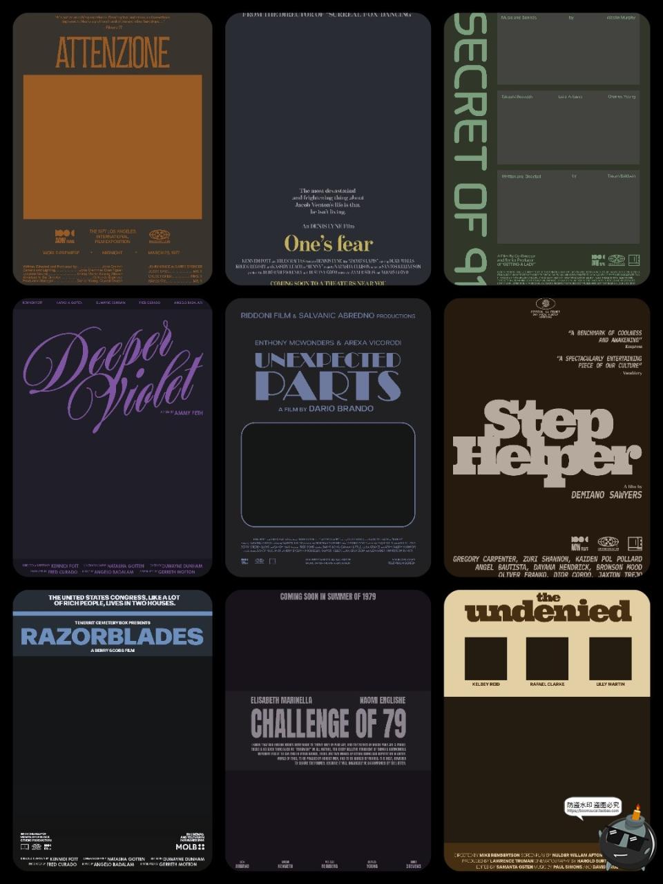 图片[7]-经典恐怖惊悚悬疑电影海报封面文案标题大字排版版式PSD模板素材-设计猿