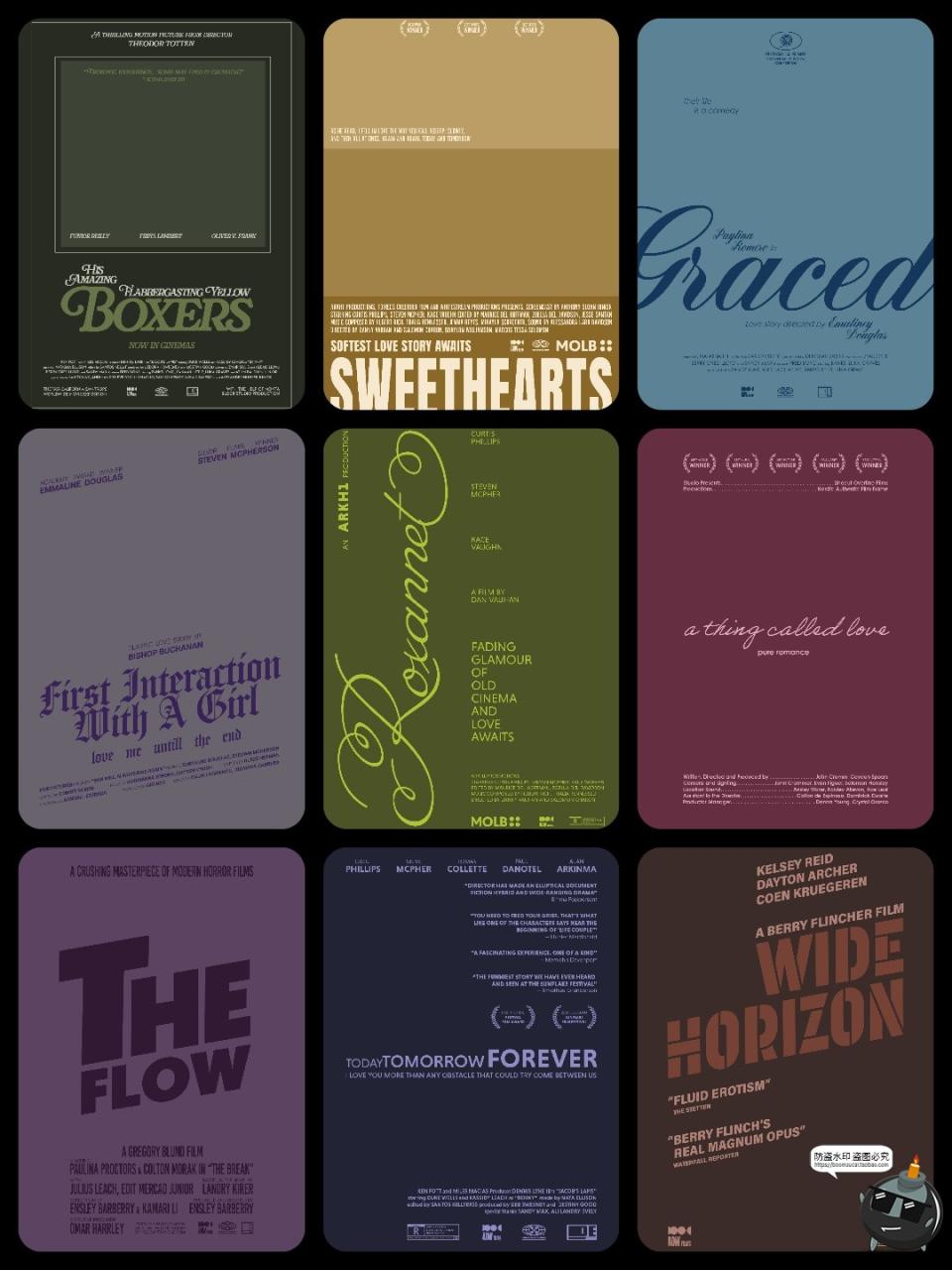 图片[8]-经典恐怖惊悚悬疑电影海报封面文案标题大字排版版式PSD模板素材-设计猿