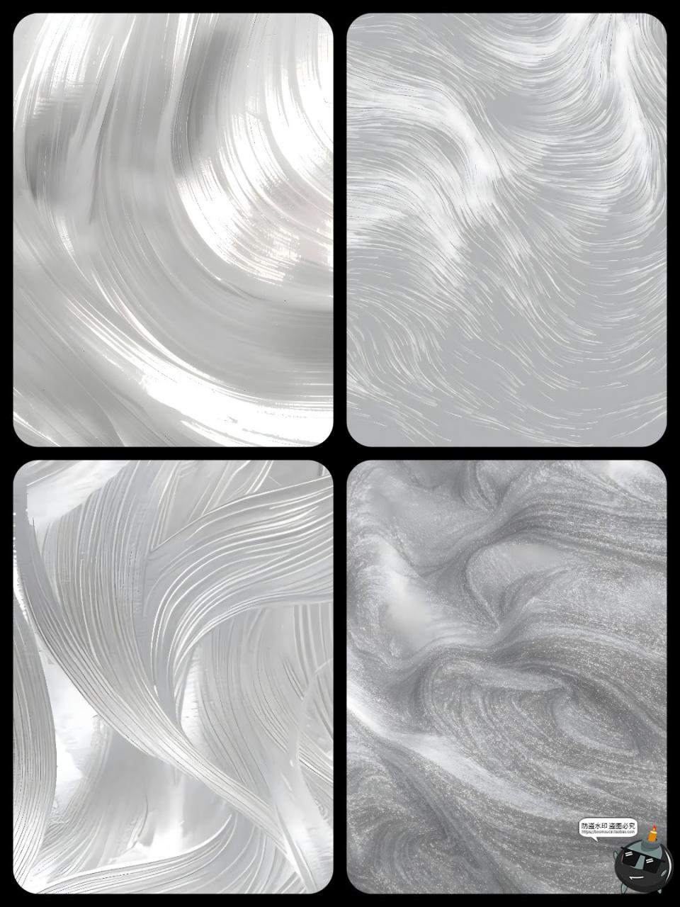 图片[2]-艺术银色油漆羽纱闪粉抽象炫彩肌理背景底纹笔触涂抹JPG图片素材-设计猿