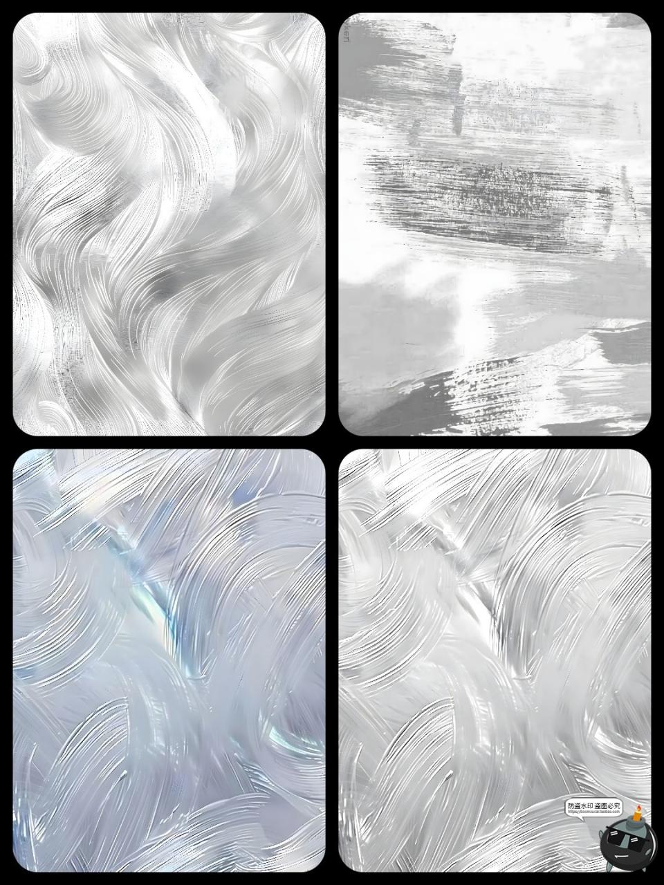 图片[4]-艺术银色油漆羽纱闪粉抽象炫彩肌理背景底纹笔触涂抹JPG图片素材-设计猿