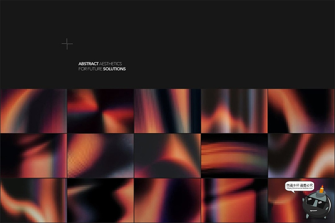 图片[4]-潮流未来科幻像素风马赛克低保真科技海报渐变背景JPG图片素材图-设计猿