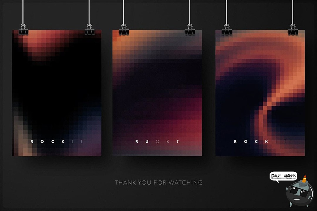 图片[9]-潮流未来科幻像素风马赛克低保真科技海报渐变背景JPG图片素材图-设计猿