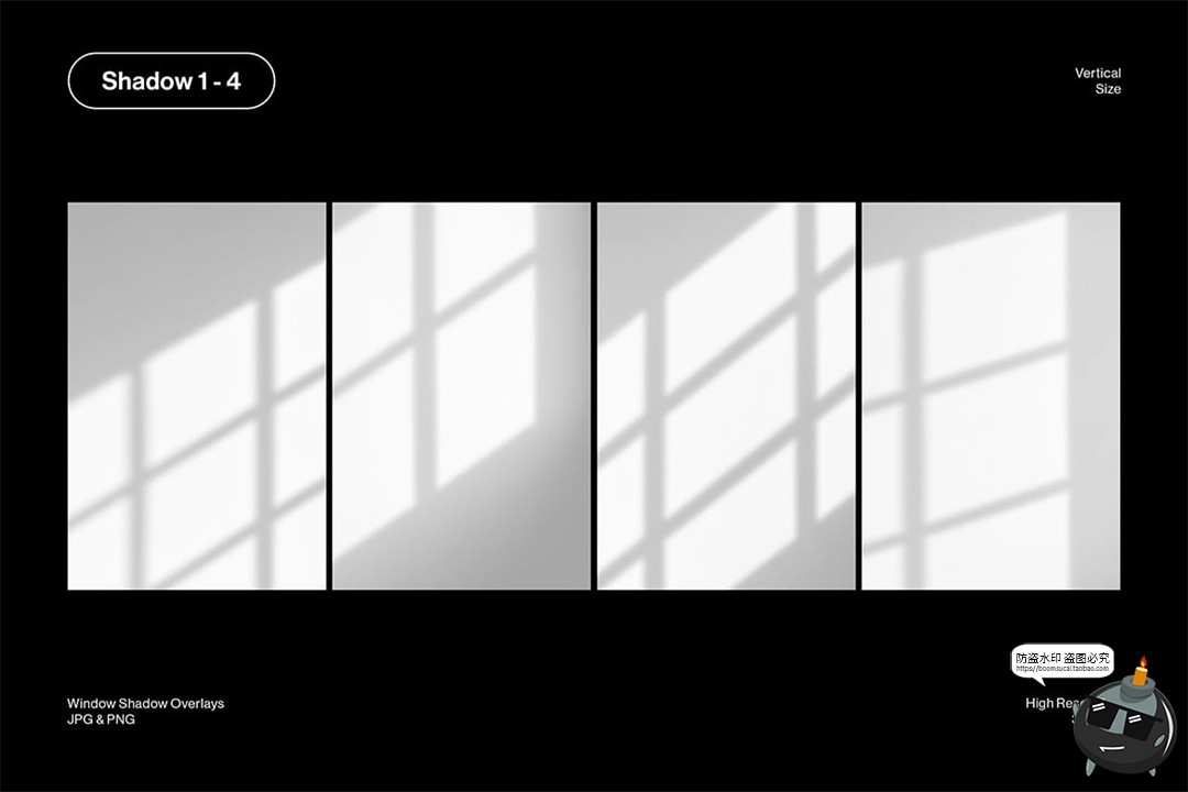 图片[2]-真实自然文艺窗格窗框光影投影阴影背景底纹PNG免抠图片后期素材-设计猿