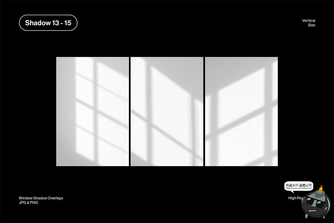 图片[3]-真实自然文艺窗格窗框光影投影阴影背景底纹PNG免抠图片后期素材-设计猿