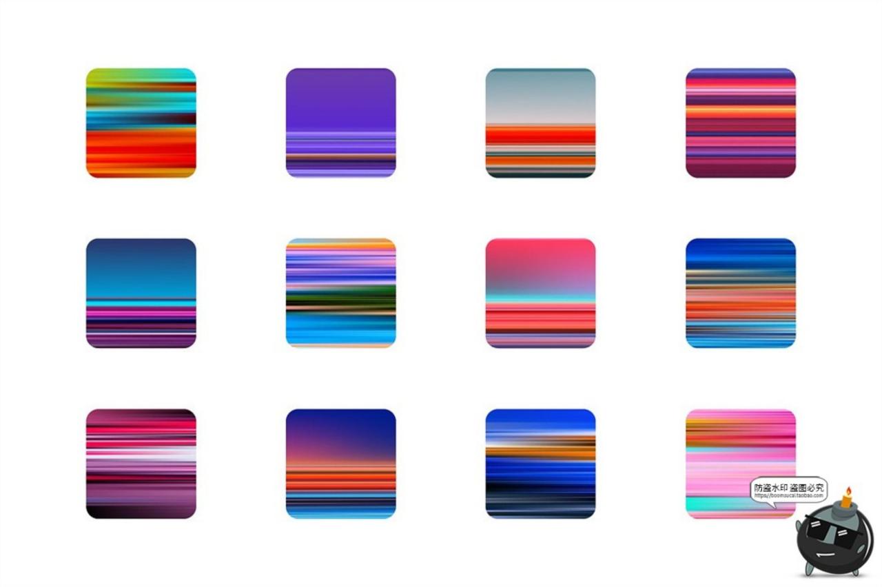 图片[9]-时尚简约自然动感抽象艺术条纹渐变背景底纹JPG图片AI矢量素材-设计猿