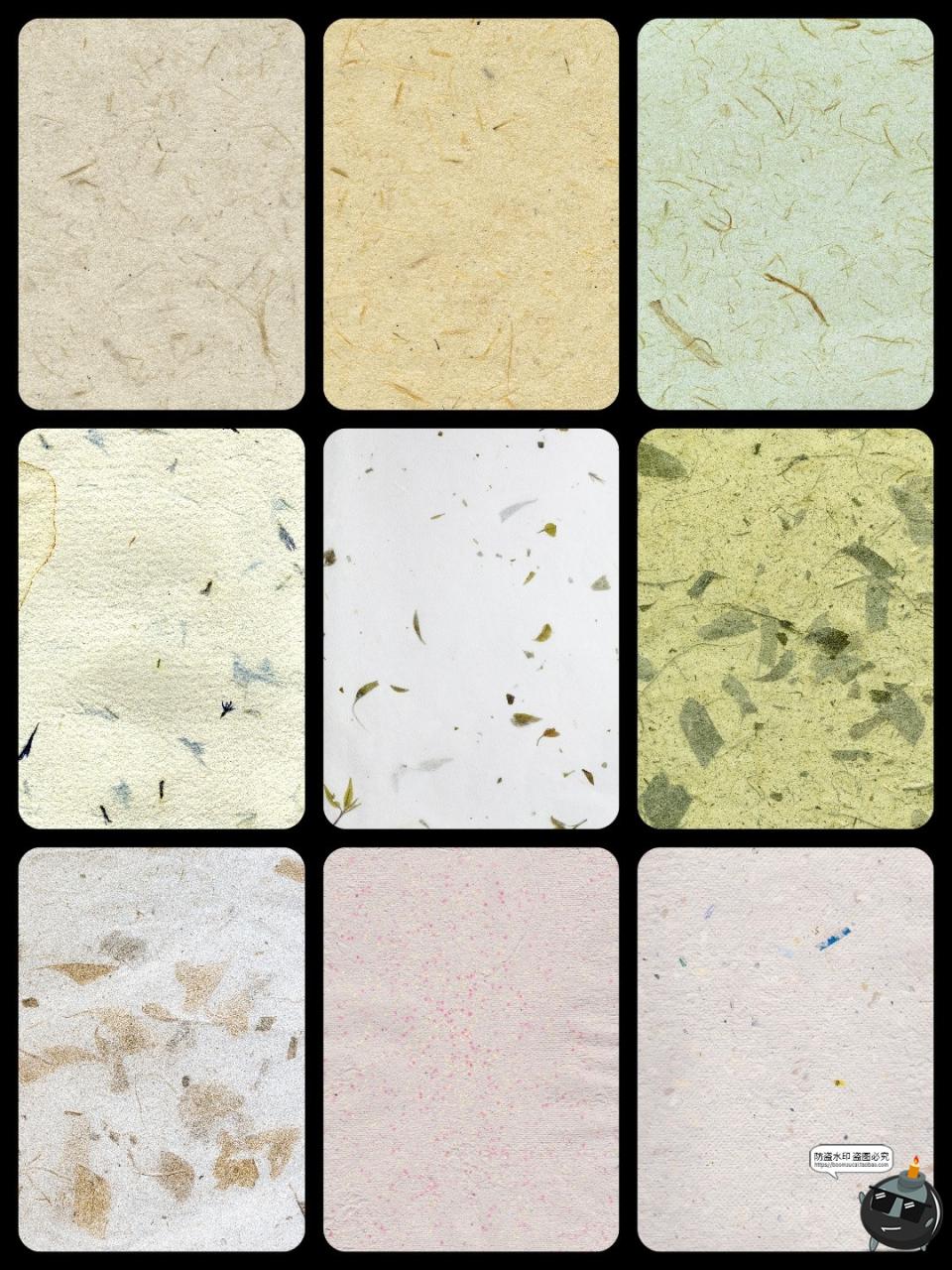 图片[5]-高清古风清新压花干花书法宣纸纹理纸张底纹贴图背景JPG图片素材-设计猿