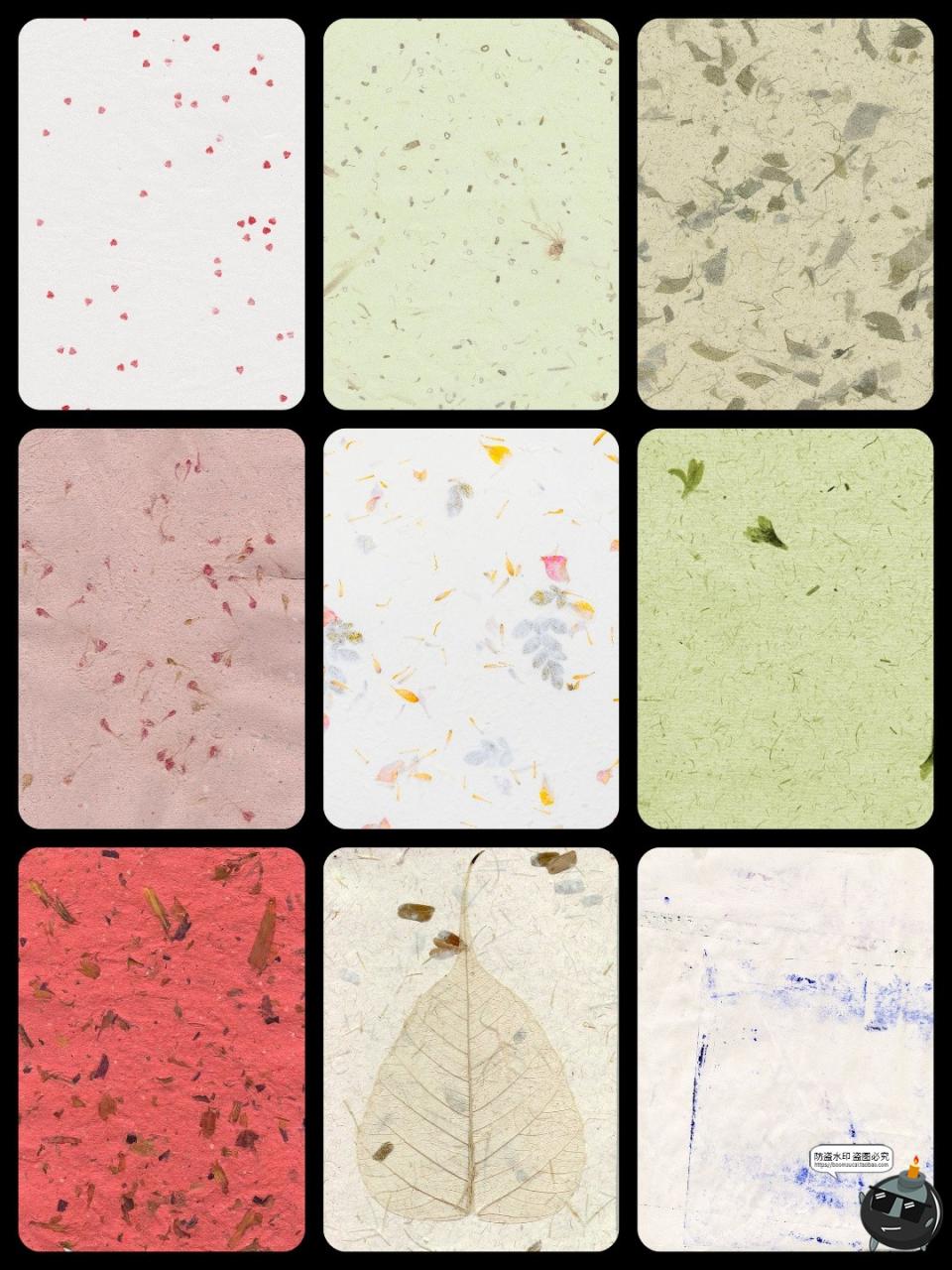 图片[6]-高清古风清新压花干花书法宣纸纹理纸张底纹贴图背景JPG图片素材-设计猿