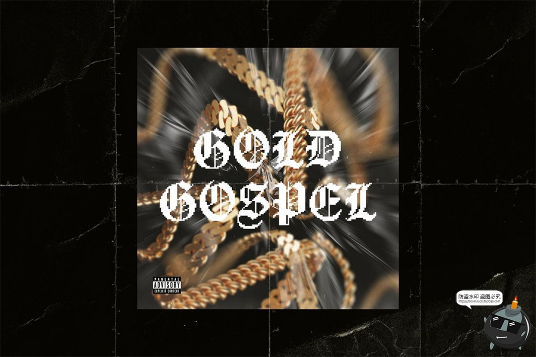 奢华粗犷高清3D金属链条街头嘻哈项链古巴链后期png免抠图片素材-设计猿