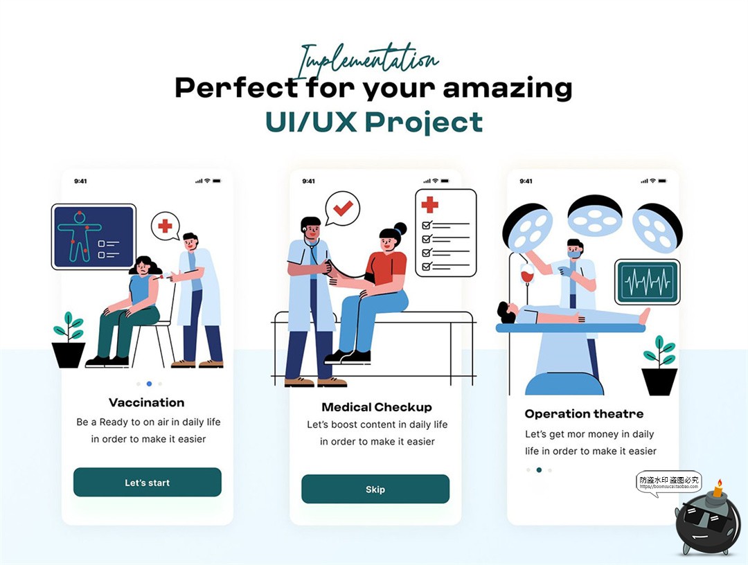 图片[5]-卡通体检医生现代医疗保健插画网页页面插图PNG免扣AI矢量SVG素材-设计猿