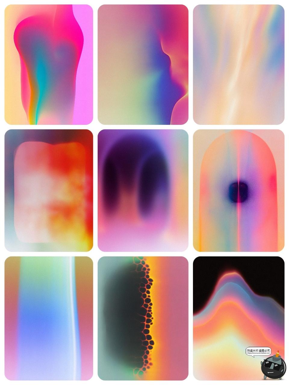 图片[3]-高清抽象艺术梦境冥想迷幻朦胧霓虹模糊奇幻渐变背景JPG图片素材-设计猿