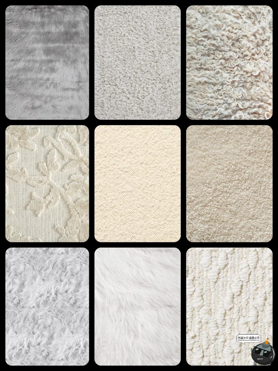 图片[2]-毛绒动物皮草面料肌理底图背景图案后期合成装饰元素JPG图片素材-设计猿