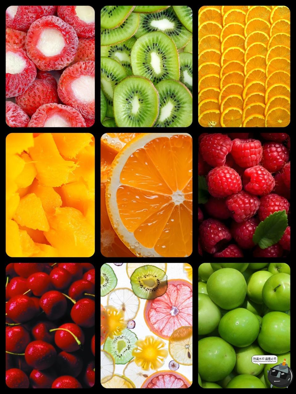 图片[1]-高清水果实拍图横切面果肉细节新鲜满版贴图底纹背景JPG图片素材-设计猿