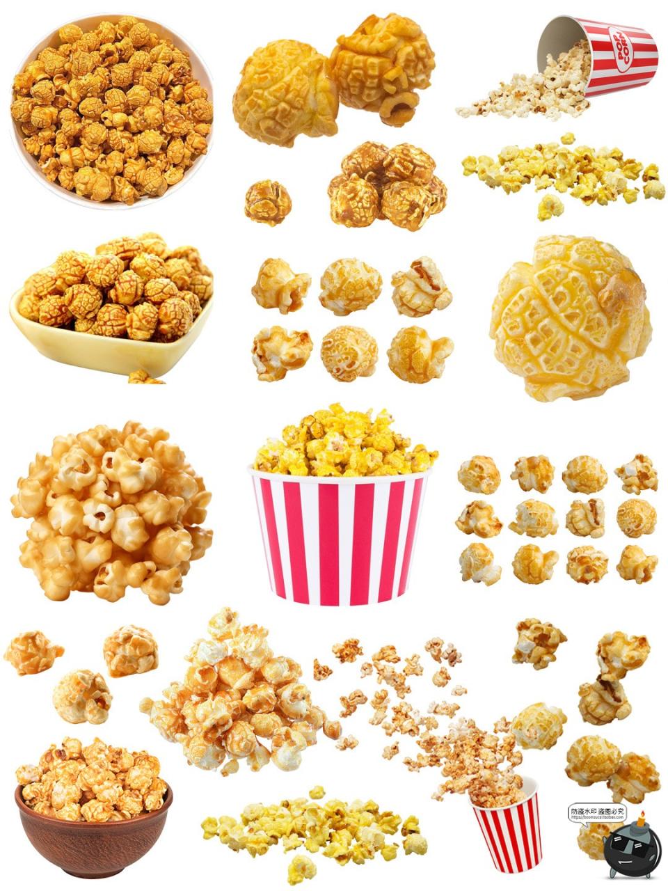 图片[2]-爆米花烘焙美食甜品影院海报广告美工手帐装饰PNG免扣图片素材图-设计猿