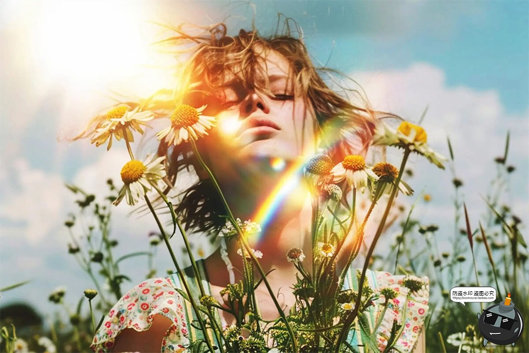 图片[5]-光晕光芒漏光日光阳光艺术摄影人像照片后期特效背景JPG图片素材-设计猿