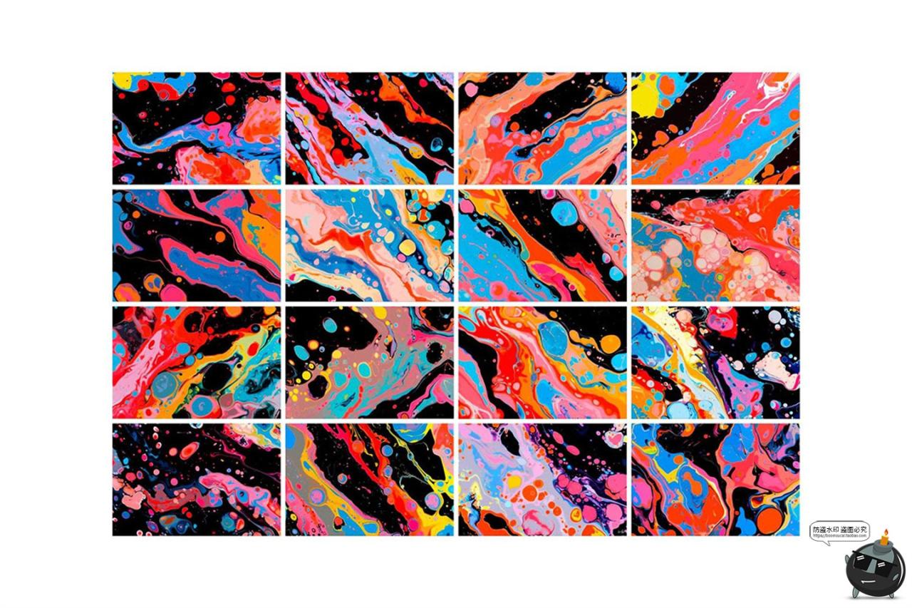 图片[2]-高清撞色液态抽象视觉艺术水墨飞溅晕染泼墨背景底纹JPG图片素材-设计猿