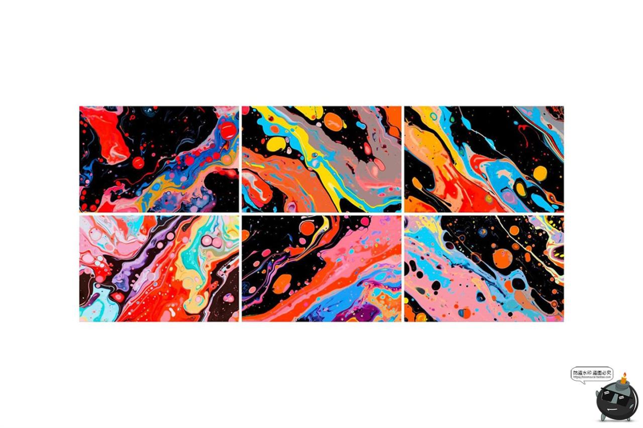 图片[3]-高清撞色液态抽象视觉艺术水墨飞溅晕染泼墨背景底纹JPG图片素材-设计猿