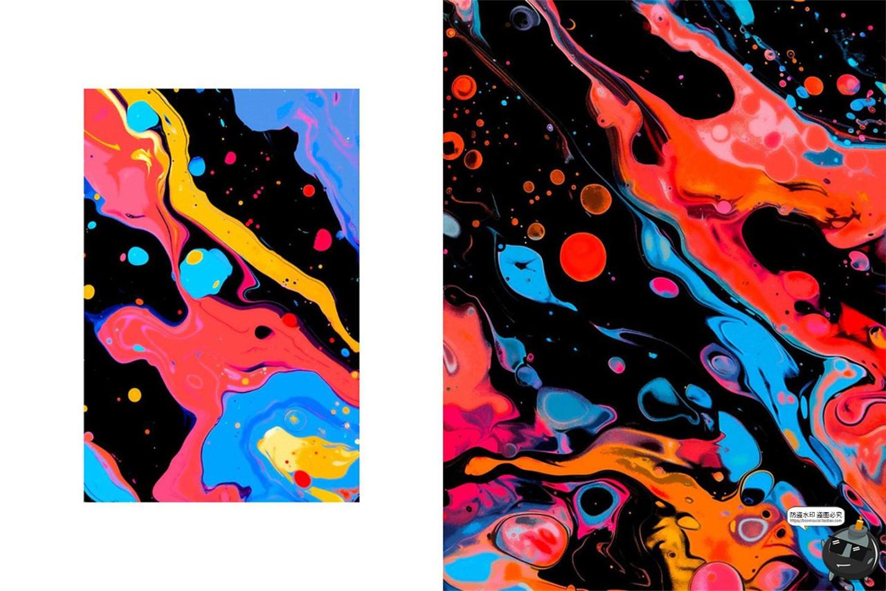 图片[5]-高清撞色液态抽象视觉艺术水墨飞溅晕染泼墨背景底纹JPG图片素材-设计猿