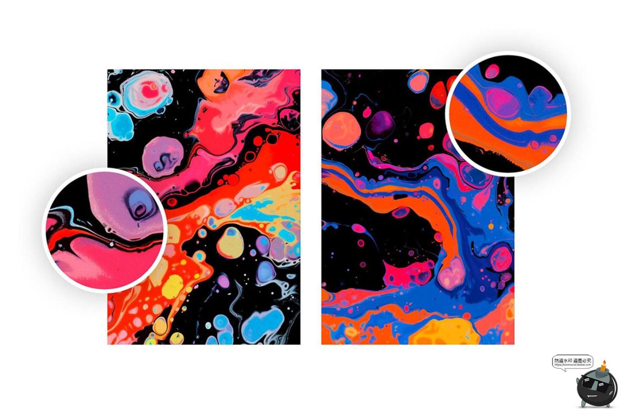 图片[7]-高清撞色液态抽象视觉艺术水墨飞溅晕染泼墨背景底纹JPG图片素材-设计猿