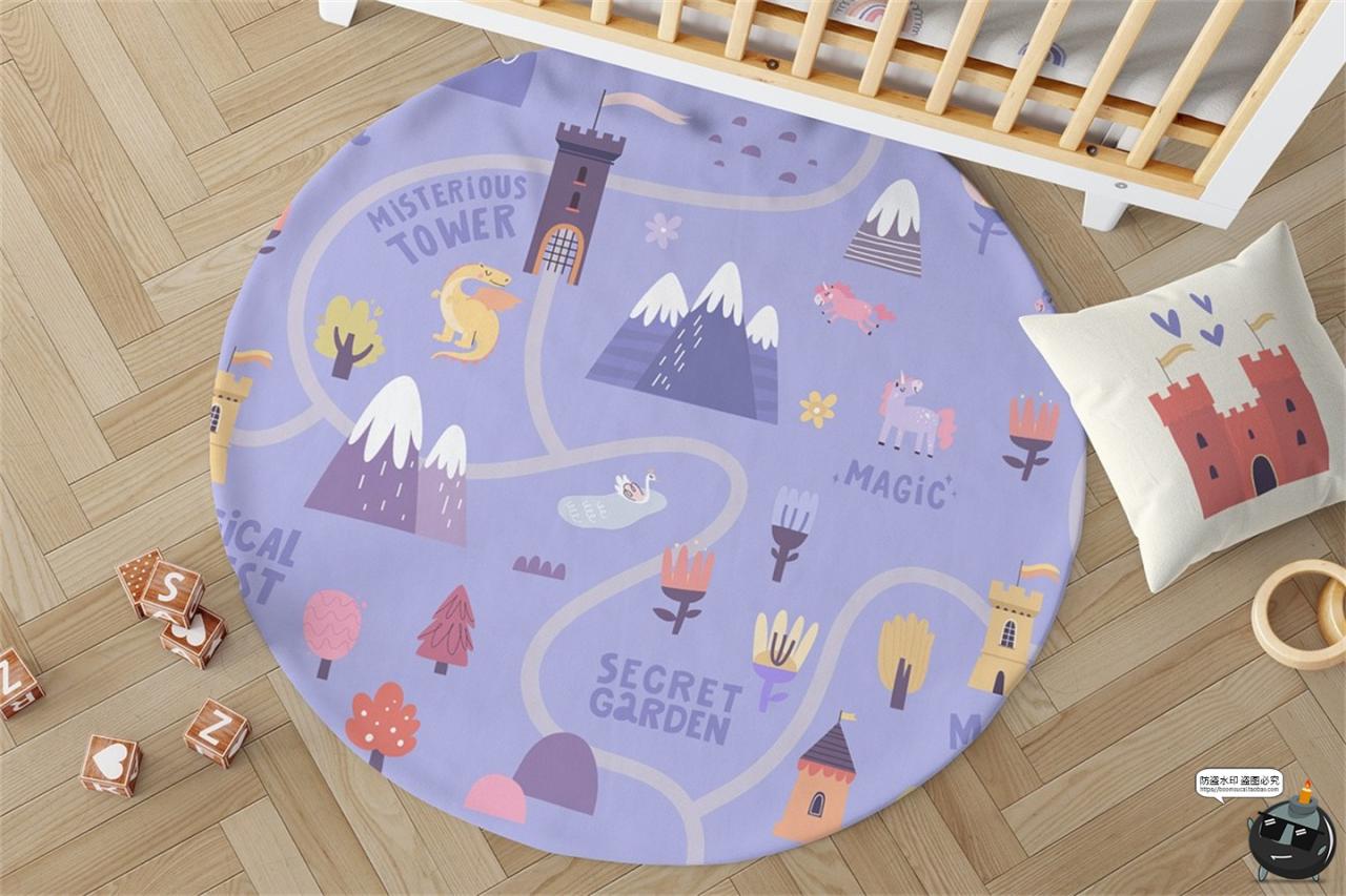 图片[14]-趣味卡通儿童童话魔法世界扁平化插图插画图案AI矢量PNG手账素材-设计猿