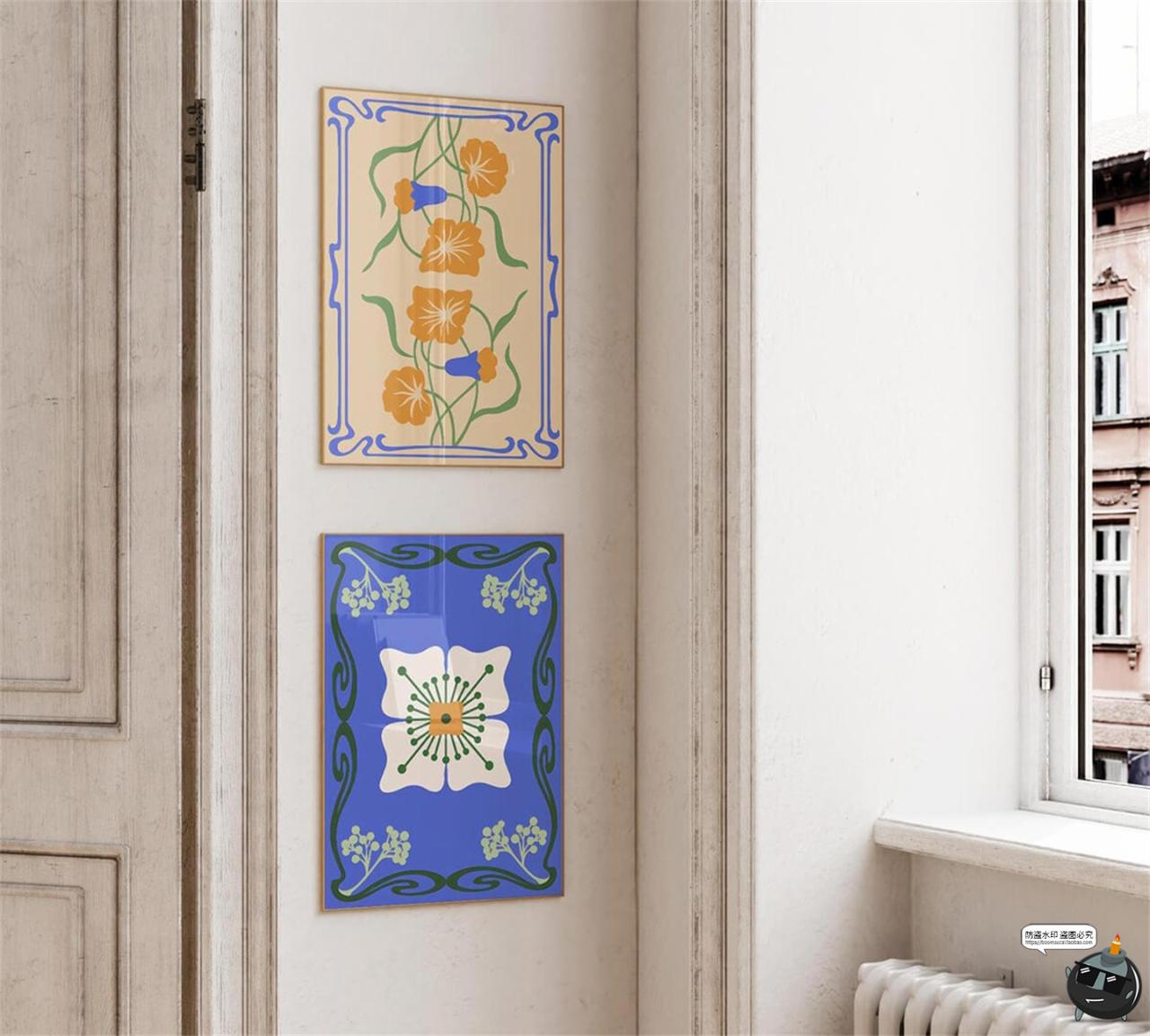 图片[9]-复古手绘自然草本植物花卉树叶新艺术装饰插图插画AI矢量JPG素材-设计猿