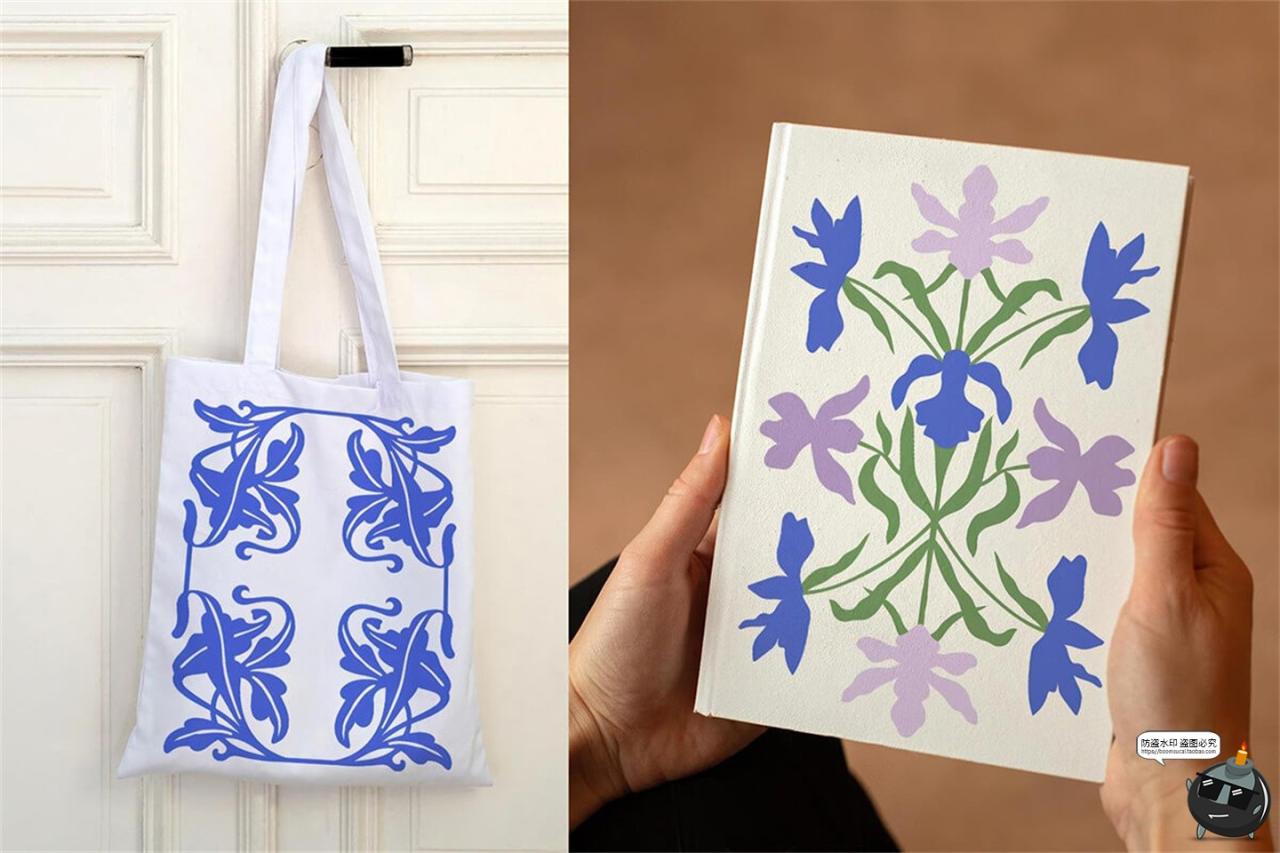 图片[11]-复古手绘自然草本植物花卉树叶新艺术装饰插图插画AI矢量JPG素材-设计猿