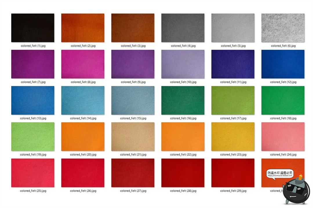 图片[3]-羊毛毡毛毯纤维织物纹理底纹背景彩色后期合成叠加JPG图片素材-设计猿