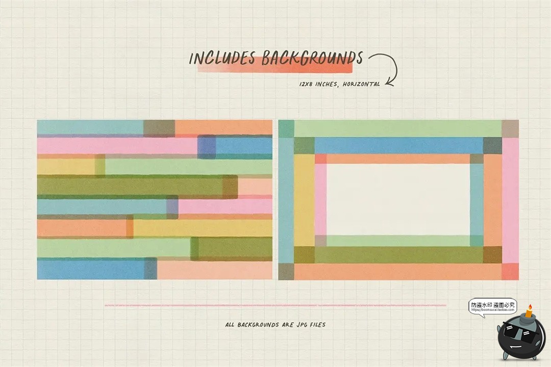 图片[2]-趣味潮流可爱手绘标记符号手帐日记手稿涂鸦拼贴PNG免抠图片素材-设计猿