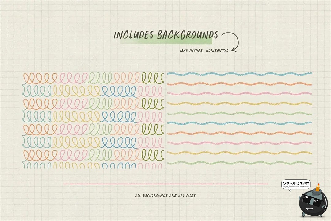 图片[3]-趣味潮流可爱手绘标记符号手帐日记手稿涂鸦拼贴PNG免抠图片素材-设计猿