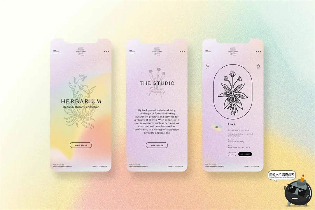 图片[11]-中世纪复古手绘草本植物手稿线描插图插画AI矢量PNG免抠图片素材-设计猿