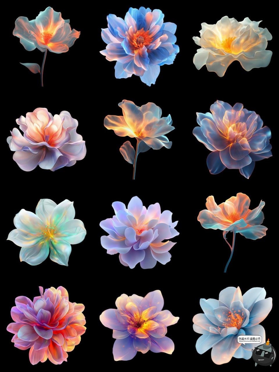 图片[4]-高清神圣花朵仙境梦幻唯美光芒鲜花花卉创意设计PNG免扣素材图片-设计猿