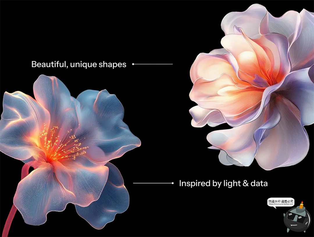 图片[5]-高清神圣花朵仙境梦幻唯美光芒鲜花花卉创意设计PNG免扣素材图片-设计猿