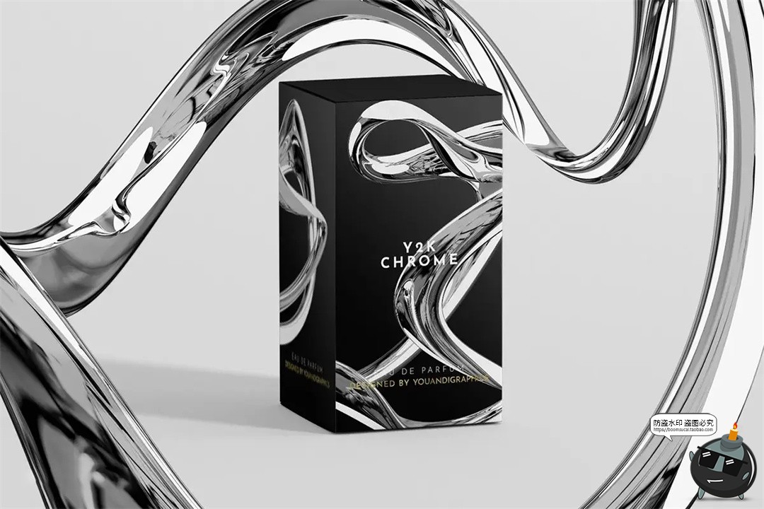 图片[6]-银色科幻3D华丽镀铬哑光液体金属抽象几何图形PNG免抠图片素材-设计猿